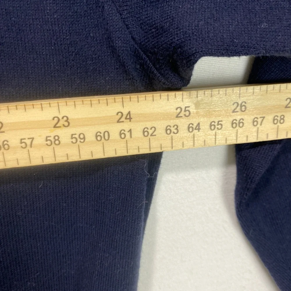 Polo Ralph Lauren Men Navy Blue Pima Cotton‎ V Neck Sweater XL